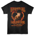 Twilight - Loca Flames Heart - Front Print Adult Short Sleeve Solid T-Shirt - Black