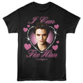 Twilight - I Can Fix Him - Front Print Adult Short Sleeve Solid T-Shirt - Black