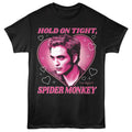 Twilight - Edward Heart Spider Monkey - Front Print Adult Short Sleeve Solid T-Shirt - Black