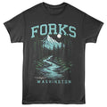 Twilight - Forks Washington - Solid Adult Unisex Short Sleeve T-Shirt - Smoke