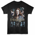 Twilight - Trio With Other Characters - Front Print Adult Short Sleeve Solid T-Shirt - Black