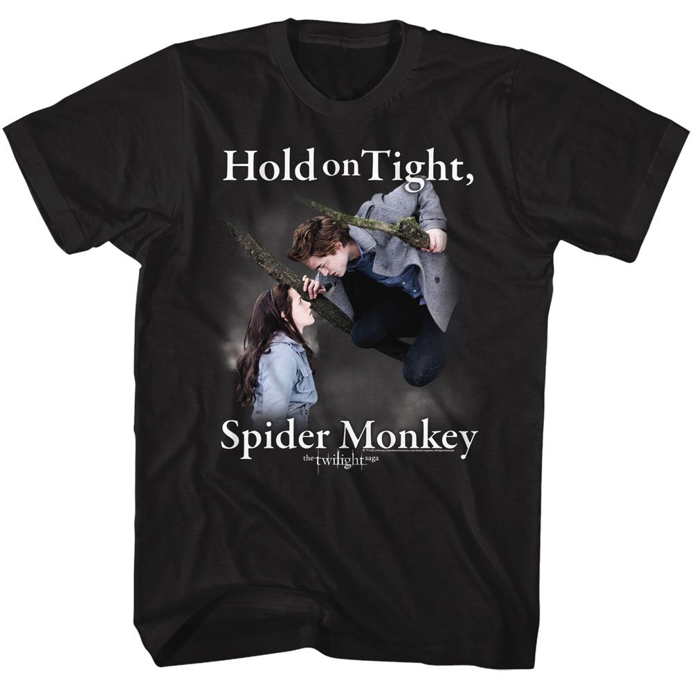 Twilight - Hold On Spider Monkey - Officially Licensed Adult Short Sleeve T-Shirt