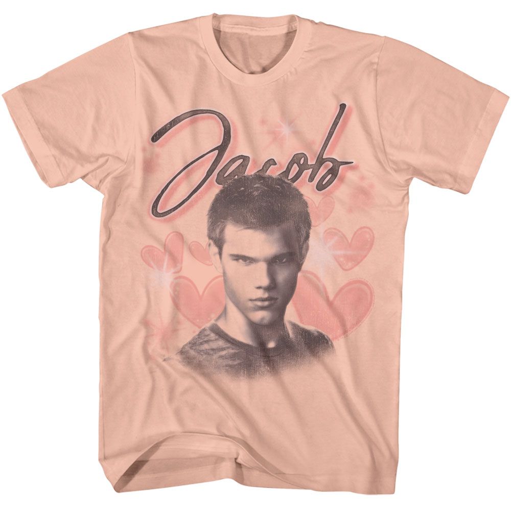 Twilight - Jacob Hearts - American Classics - Adult Short Sleeve T-Shirt