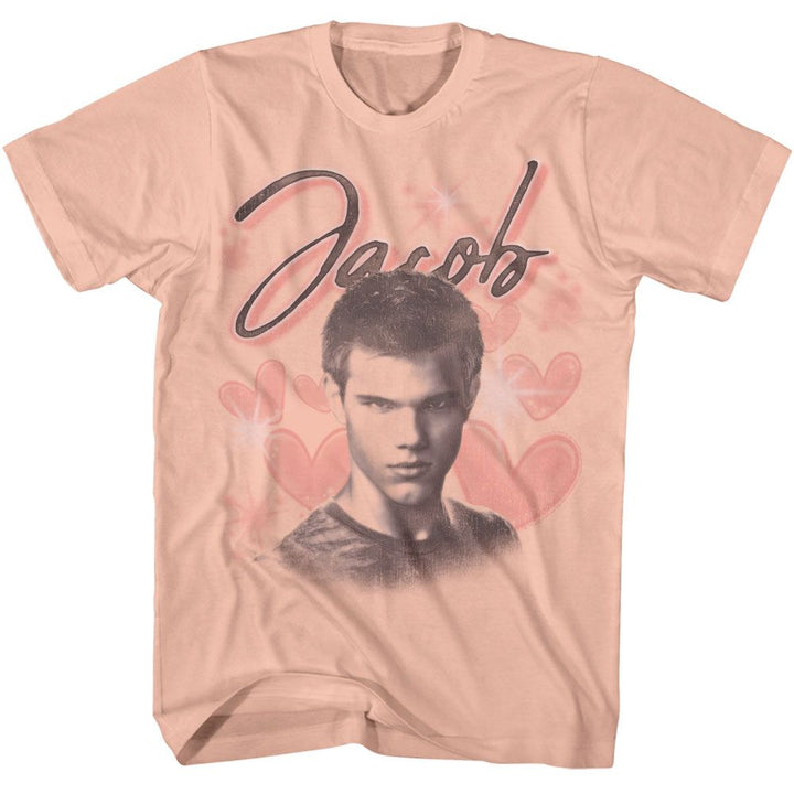 Twilight - Jacob Hearts - American Classics - Adult Short Sleeve T-Shirt