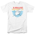 Jaws - Cool Waves - Adult Unisex Short Sleeve T-Shirt - White