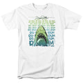 Jaws - Da Dum - Adult Unisex Short Sleeve T-Shirt - White