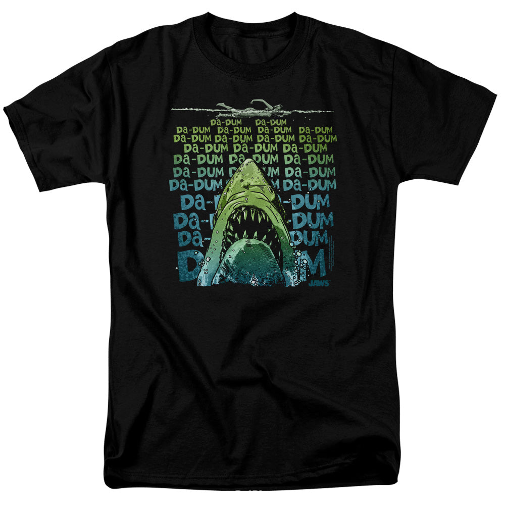 Jaws - Da Dum - Adult Unisex Short Sleeve T-Shirt - Black