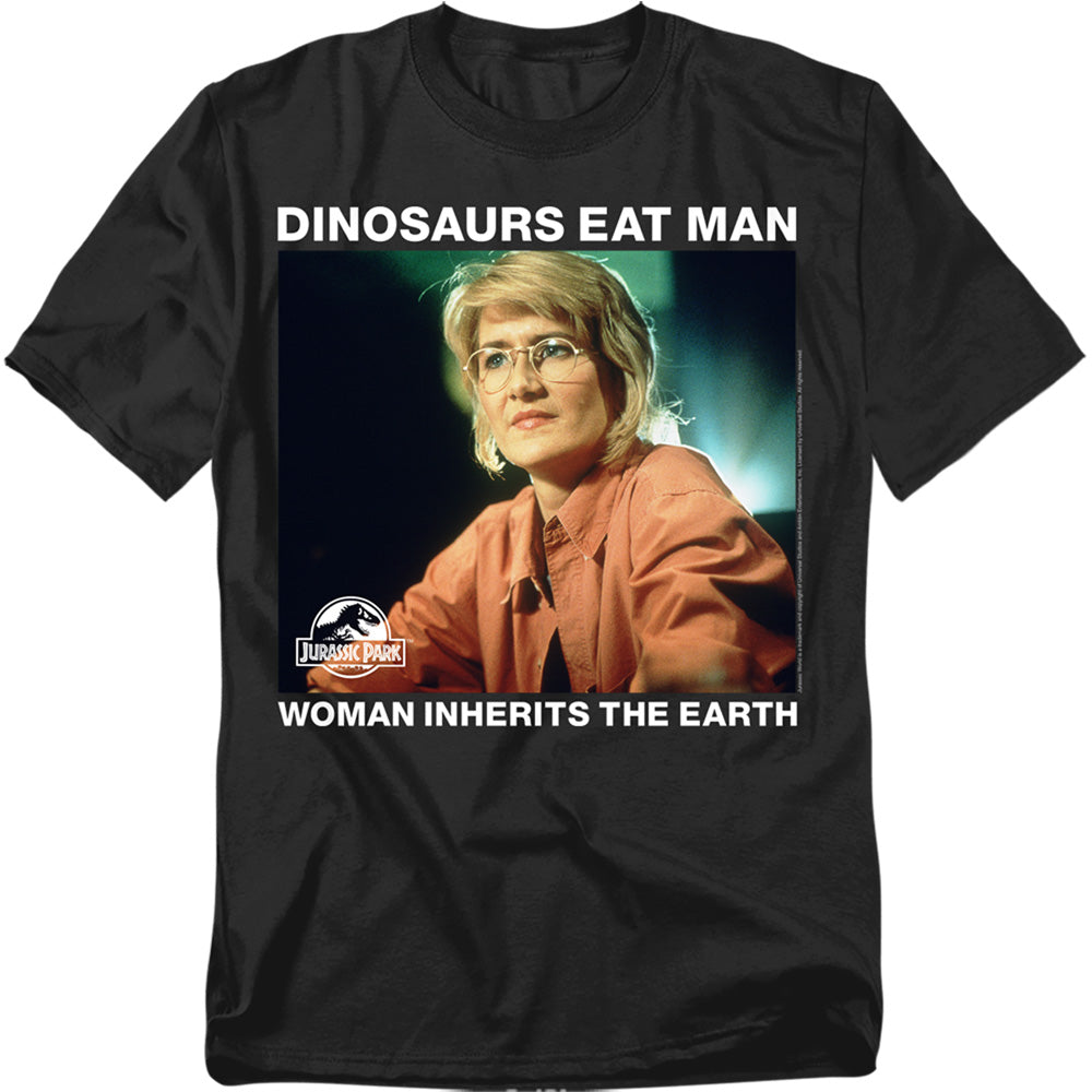 Jurassic Park - Inherit - Adult Unisex Short Sleeve T-Shirt - Black