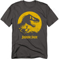 Jurassic Park - T Rex Sphere - Adult Unisex Short Sleeve T-Shirt - Gray