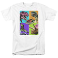 Jurassic Park - Prehistoric Block - Adult Unisex Short Sleeve T-Shirt - White