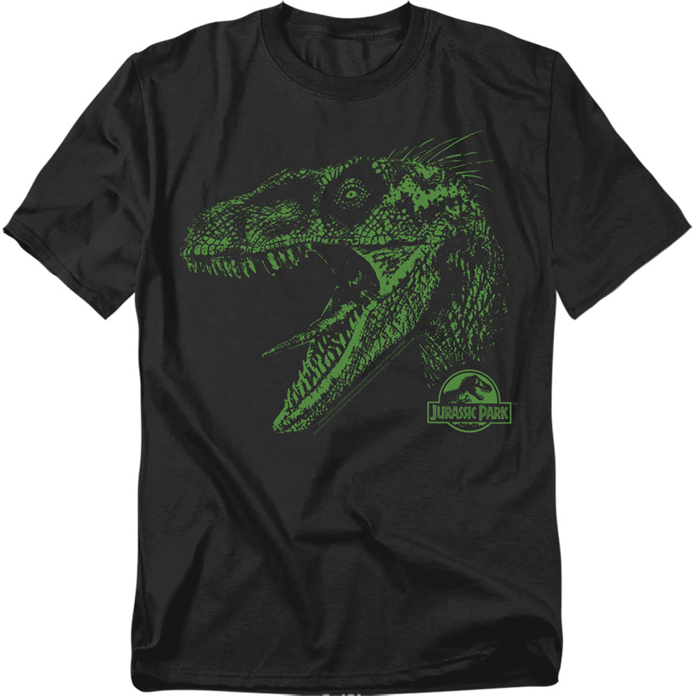 Jurassic Park - Raptor Mount - Adult Unisex Short Sleeve T-Shirt - Black