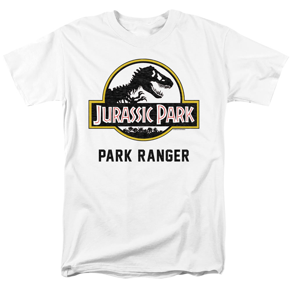 Jurassic Park - Park Ranger - Adult Unisex Short Sleeve T-Shirt - White