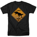 Jurassic World - Trex Zone - Adult Unisex Short Sleeve T-Shirt - Black
