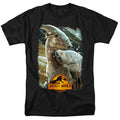 Jurassic World - Parasaurolophus Beauty Shot - Adult Unisex T-Shirt - Black