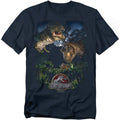 Jurassic Park - Happy Family - Adult Unisex Short Sleeve T-Shirt - Black