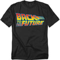 Back To The Future - Logo - Adult Unisex Short Sleeve T-Shirt - Black