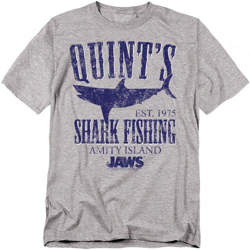 Jaws - Quints - Adult Unisex Short Sleeve T-Shirt - Gray