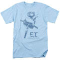 E.T. the Extra-Terrestrial - Bike - Adult Unisex Short Sleeve T-Shirt - Blue