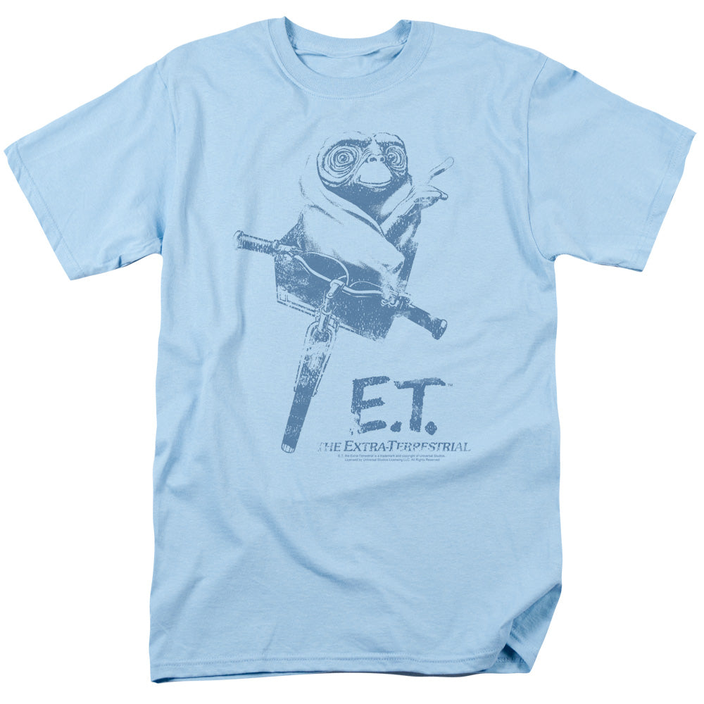 E.T. the Extra-Terrestrial - Bike - Adult Unisex Short Sleeve T-Shirt - Blue