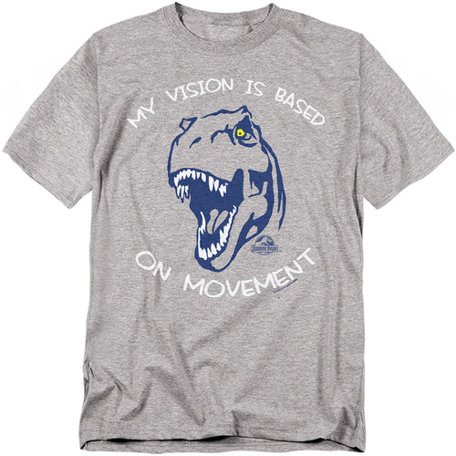 Jurassic Park - My Vision - Adult Unisex Short Sleeve T-Shirt - Gray