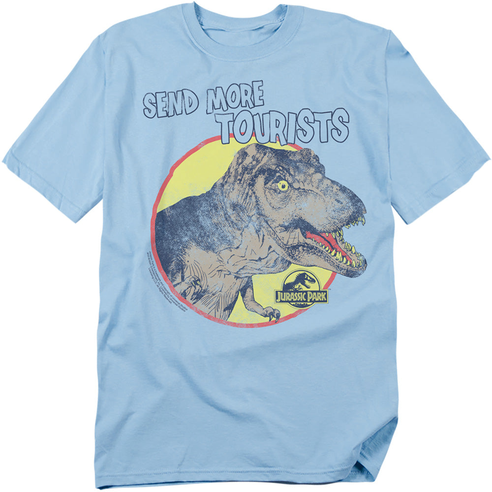Jurassic Park - More Tourist - Adult Unisex Short Sleeve T-Shirt - Blue