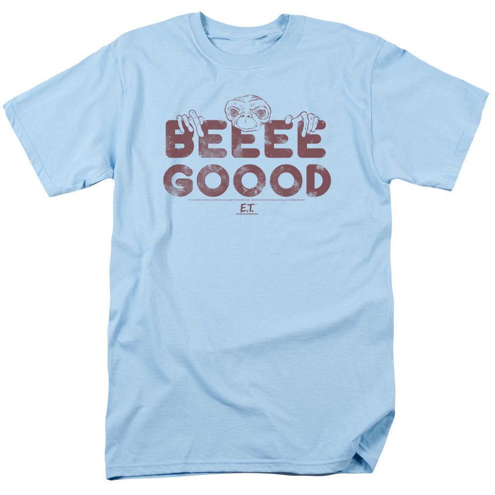 E.T. the Extra-Terrestrial - Be Good - Adult Unisex Short Sleeve T-Shirt - Blue