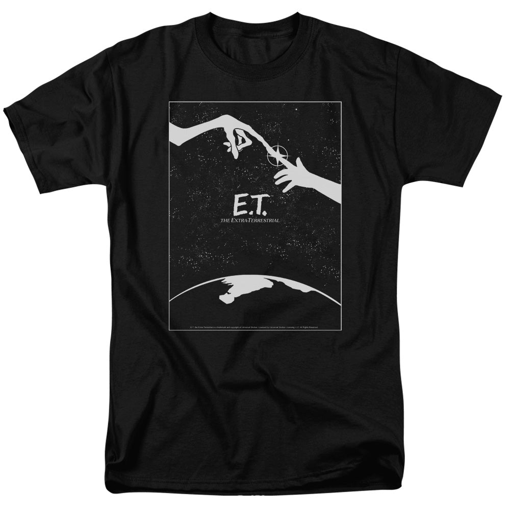 E.T. the Extra-Terrestrial - Simple Poster - Adult Unisex T-Shirt - Black