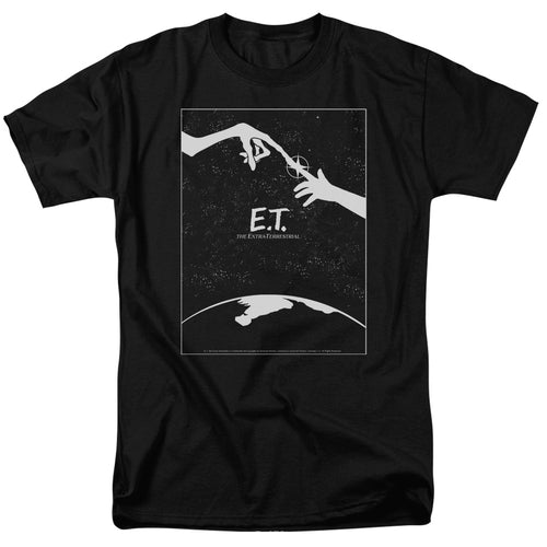 E.T. the Extra-Terrestrial - Simple Poster - Adult Unisex T-Shirt - Black
