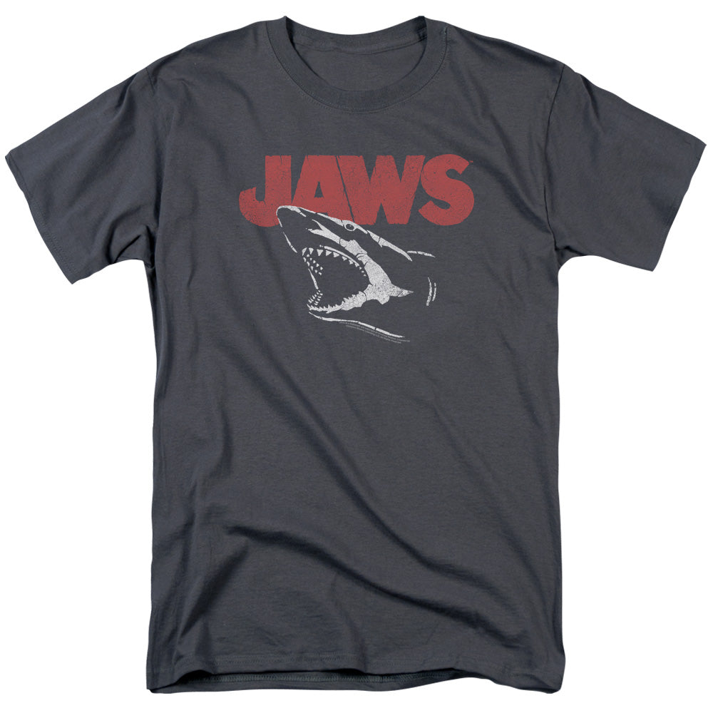Jaws - Cracked Jaw - Adult Unisex Short Sleeve T-Shirt - Gray