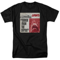 Jaws - Terror - Adult Unisex Short Sleeve T-Shirt - Black