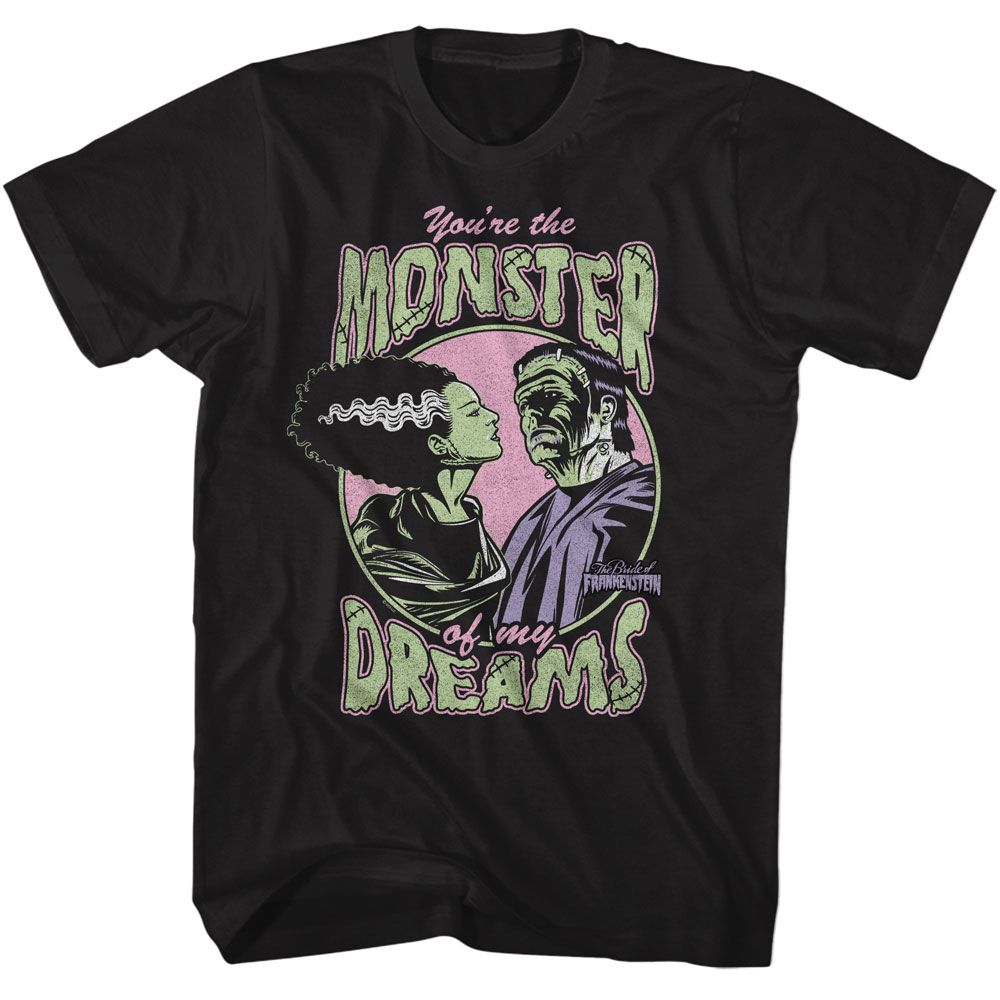 Universal Monsters - Dream Monster - American Classics - Solid Black Adult Short Sleeve T-Shirt