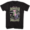 Universal Monsters - Dream Monster - American Classics - Solid Black Adult Short Sleeve T-Shirt