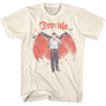 Universal Monsters - Sparkle Dracula - American Classics - Solid Off-White Adult Short Sleeve T-Shirt