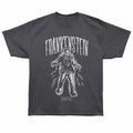 Universal Monsters - Frankenstein Spray Paint - Bronx Oversized Short Sleeve T-Shirt - Front Print - Gray