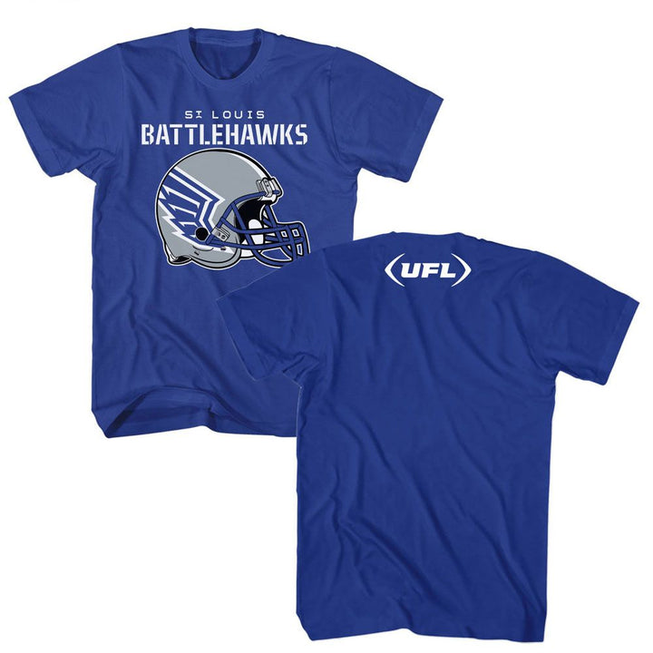 USFL - Battlehawks Helmet - American Classics - Adult Short Sleeve T-Shirt