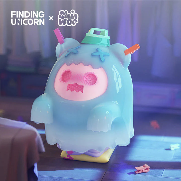 Top Toy Finding Unicorn Shinwoo Ghost Bear House Series Blind Box