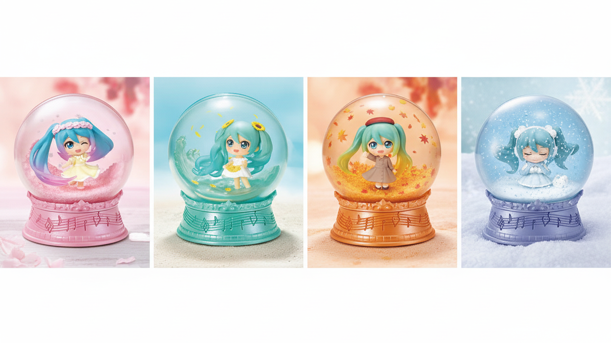 RE-MENT - Vocaloid - Hatsune Miku - Scenery Dome The Story of the Seasons Blind Box