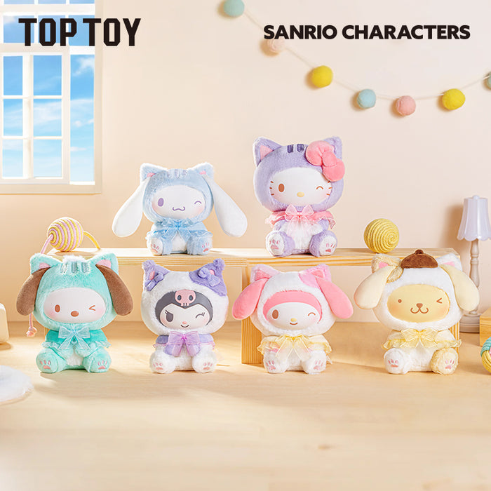 Top Toy Sanrio Play with Kittens Series Plush Keychains Gift Blind Box