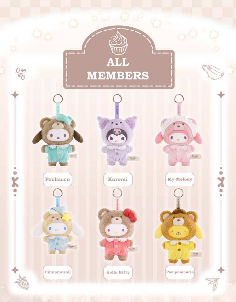 Top Toy Sanrio Characters Latte Baby Plush