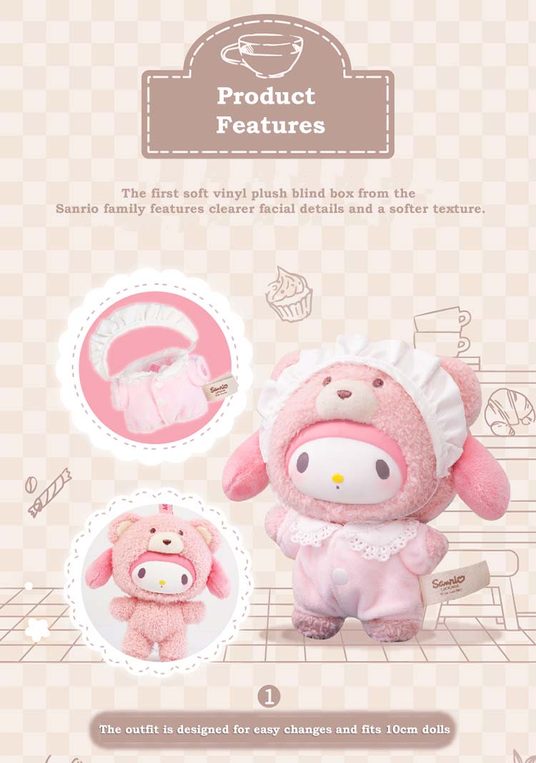 Top Toy Sanrio Characters Latte Baby Plush