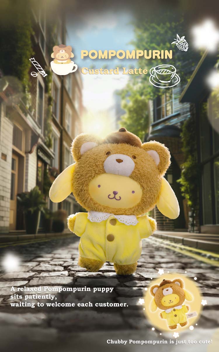 Top Toy Sanrio Characters Latte Baby Plush
