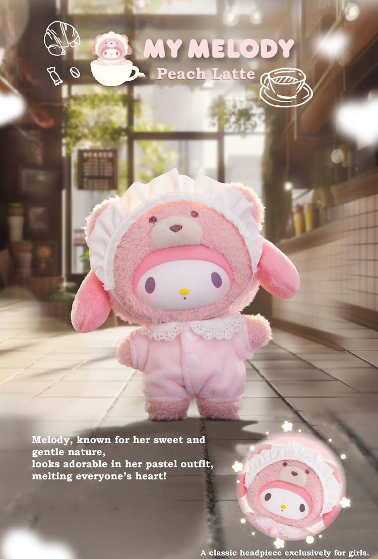 Top Toy Sanrio Characters Latte Baby Plush