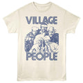 Village People - Monochrome - Off-White - Front Print Solid Adult Unisex Short Sleeve T-Shirt