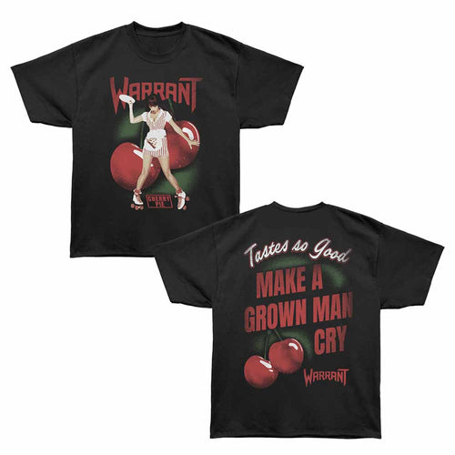 Warrant - Tastes So Good - Bronx Oversized Short Sleeve T-Shirt - Front & Back Print - Black