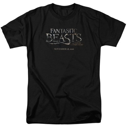 Fantastic Beasts - Logo #2 - Adult Unisex Short Sleeve T-Shirt - Black