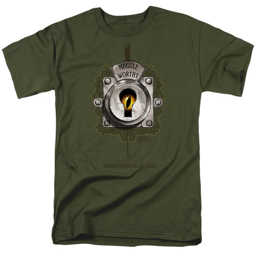 Fantastic Beasts - Muggle Worthy - Adult Unisex Short Sleeve T-Shirt - Green