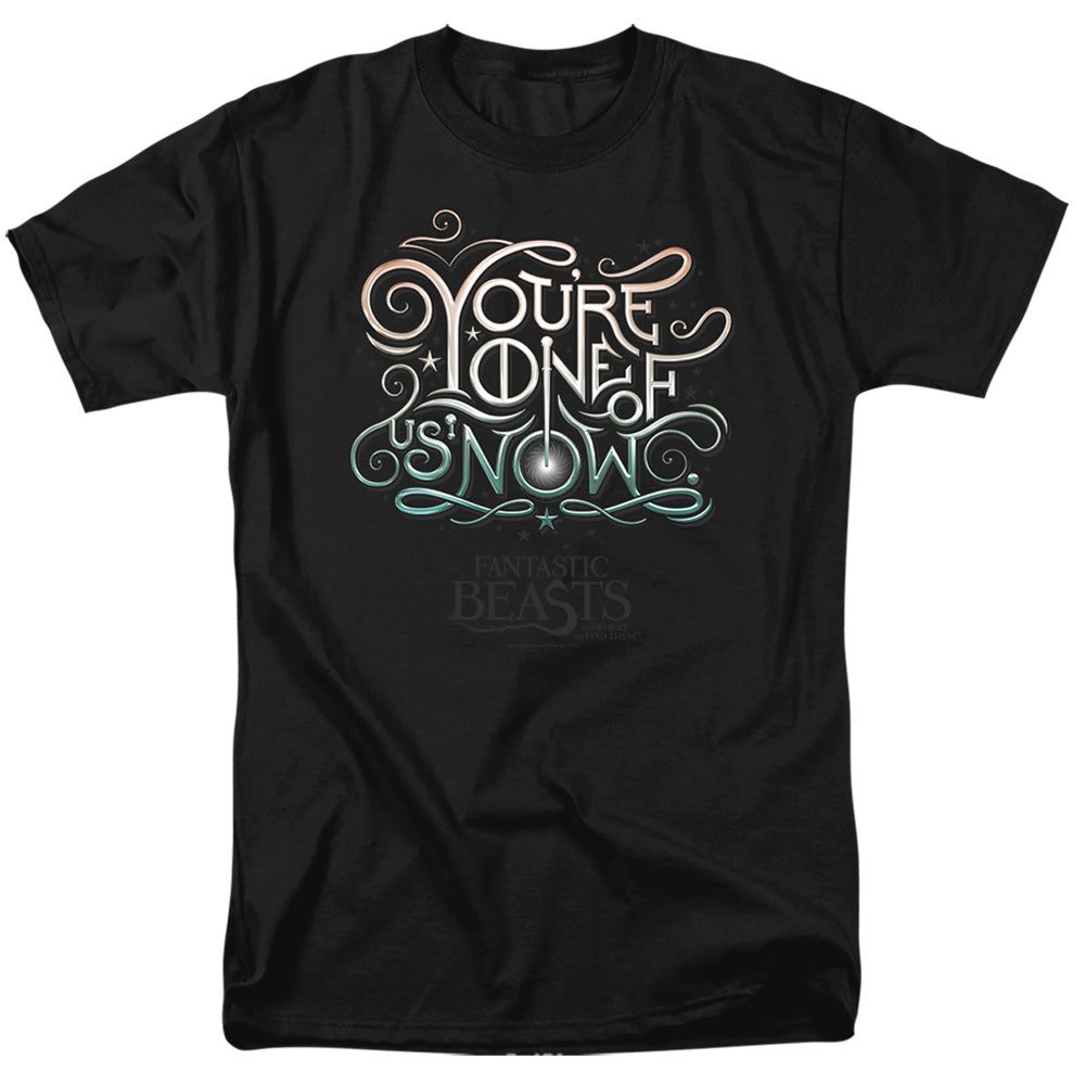 Fantastic Beasts - One Of Us - Adult Unisex Short Sleeve T-Shirt - Black