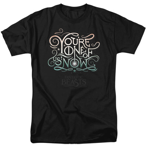 Fantastic Beasts - One Of Us - Adult Unisex Short Sleeve T-Shirt - Black