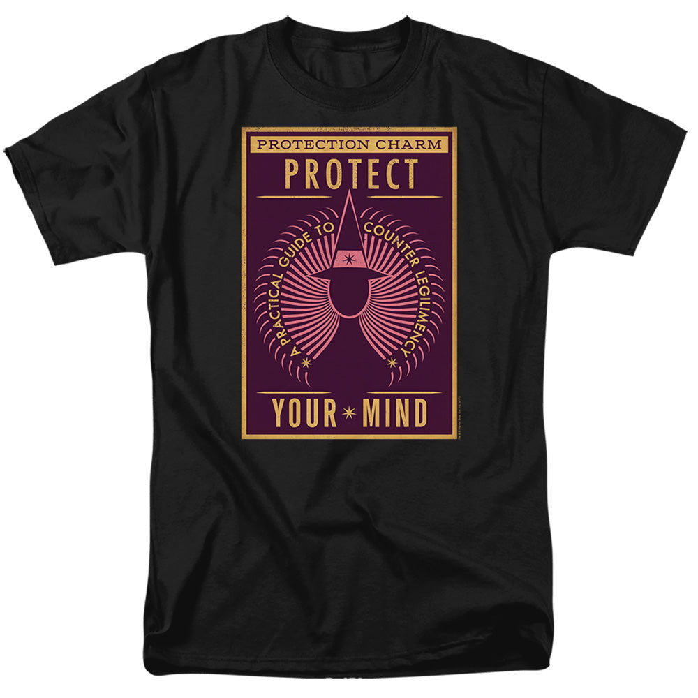 Fantastic Beasts - Protect Your Mind - Adult Unisex Short Sleeve T-Shirt - Black