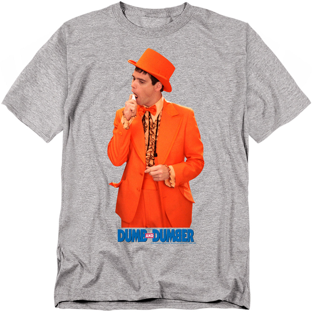 Dumb And Dumber - Fresh Breath - Adult Unisex Short Sleeve T-Shirt - Gray